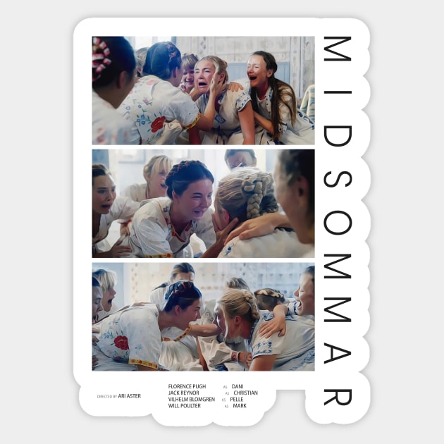 Midsommar - Movie Poster - Ari Aster Sticker by studiofrivolo